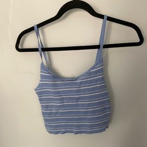 Pacsun Blue Striped Tank Top
